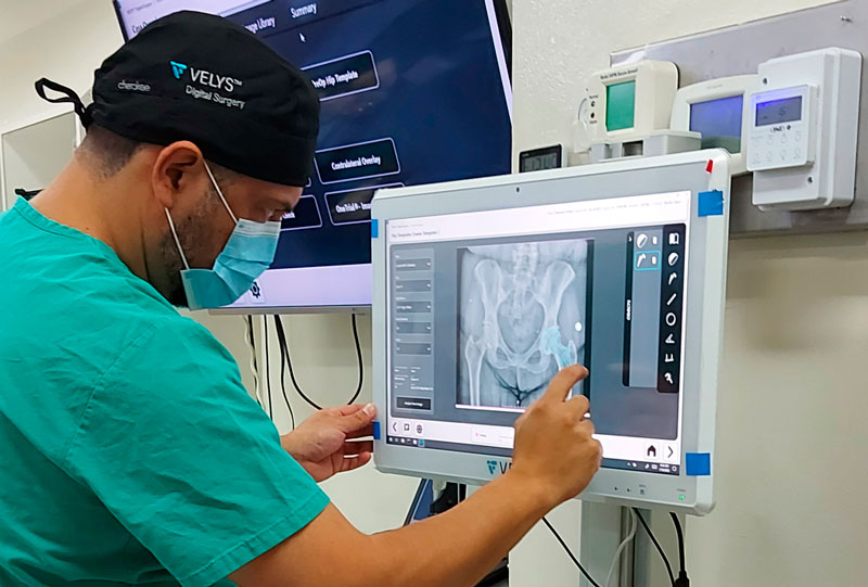 médico con máquina
