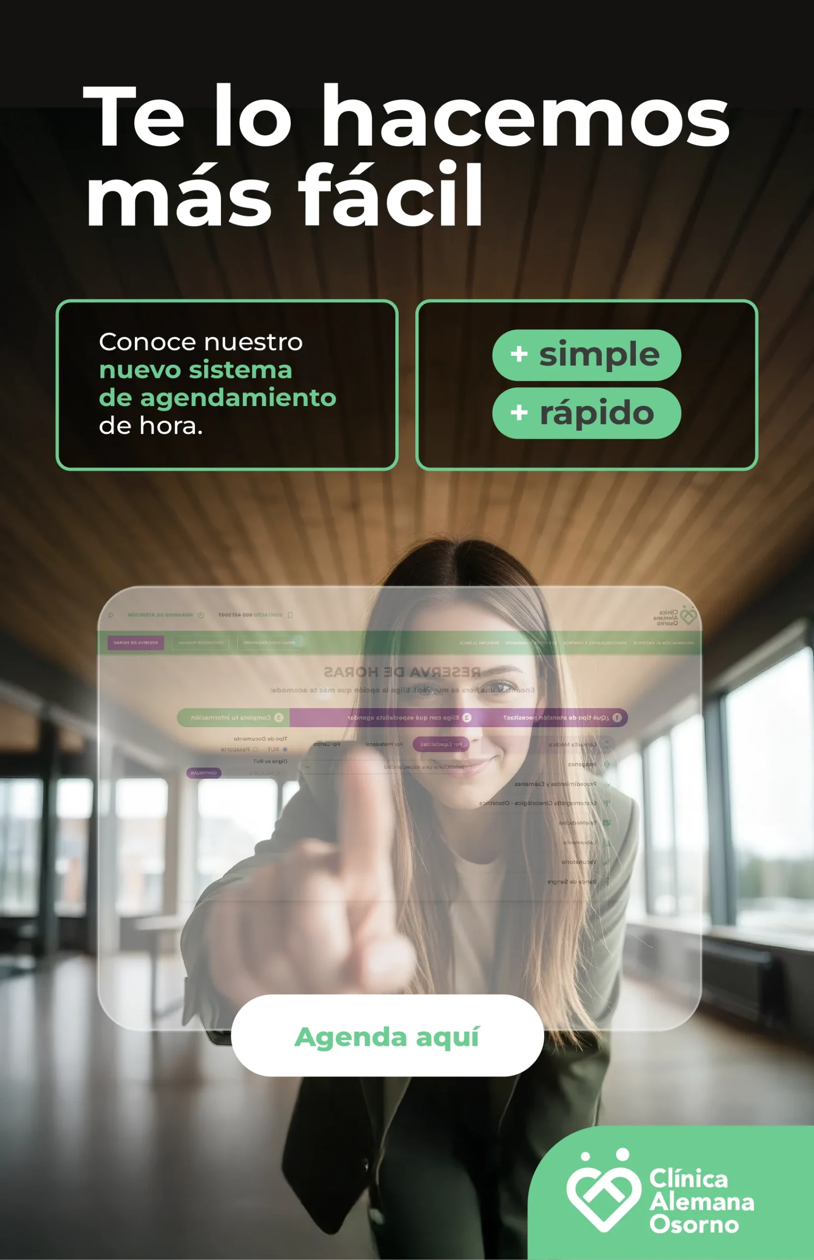 Reserva tu hora - Clínica Alemana Osorno
